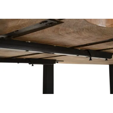 Stół jadalny EDGE ALL. 180x90x77 cm - długość całkowita 280 (drewno mango)